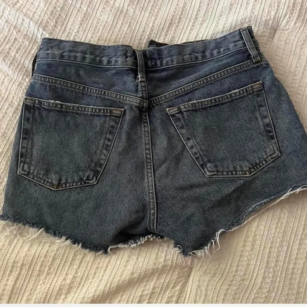 Agolde high rise denim shorts